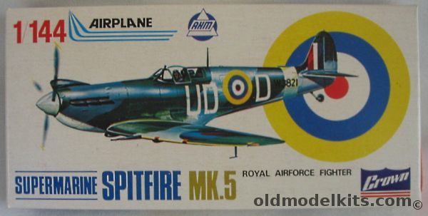 Crown 1/144 Supermarine Spitfire Mk.5, K403-79 plastic model kit